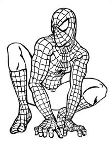 Coloriage Spiderman Noir à Imprimer 20 Best Coloriages Spiderman Images On Pinterest