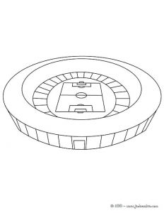 Coloriage Stade De Foot Coloriage Terrain De Foot D Un Stade Dessin A Coloriages Disney