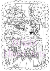 Coloriage Stylé 200 Best Coloriage Fille Images by Cathy K On Pinterest