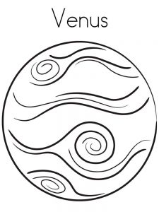 Coloriage Système solaire Planet Coloring Pages Venus Activities Pinterest
