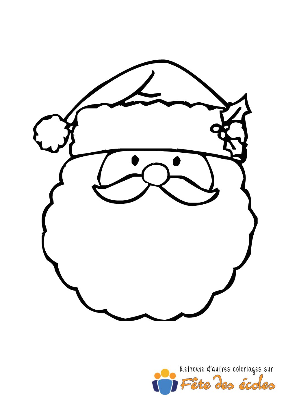 Coloriage Tete De Pere Noel Luxe Coloriage Pere Noel Robot