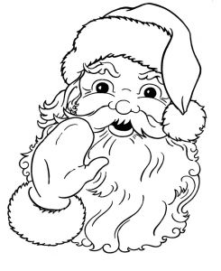 Coloriage Tete De Pere Noel P¨re No L