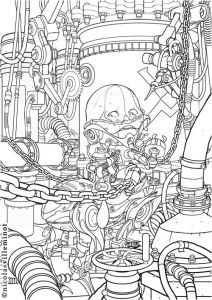 Coloriage tobot Robot Line Art by Electronic0 On Deviantart