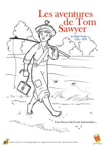 Coloriage tom Sawyer Coloriage tom Sawyer Sur Hugolescargot