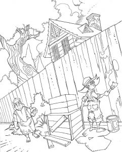 Coloriage tom Sawyer tom Sawyer Drawing at Getdrawings