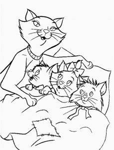 Coloriage tous En Scene Dessins Gratuits Colorier Coloriage Aristochats Imprimer