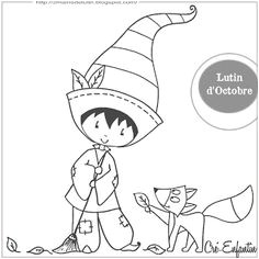 Coloriage toussaint Creenfatin Color A401 150 Dessins Appliqués