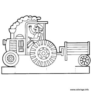 Coloriage Tracteur Et Remorque Coloriage Tracteur Avec Remorque Dessin