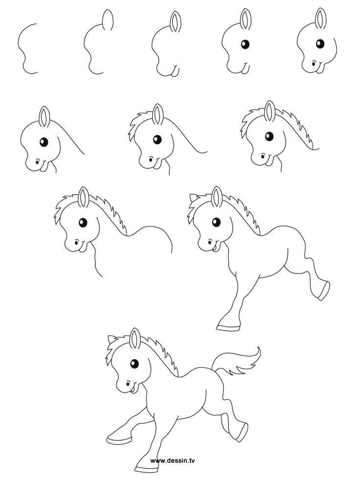 Coloriage Trop Beau Easy Drawing Steps