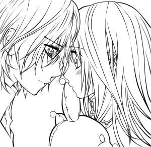 Coloriage Vampire Knight Anime Vampire Girl Coloring Pages