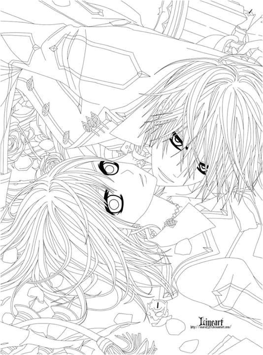 Coloriage Vampire Knight Pin by Marjolaine Grange On Coloriage Bleach T