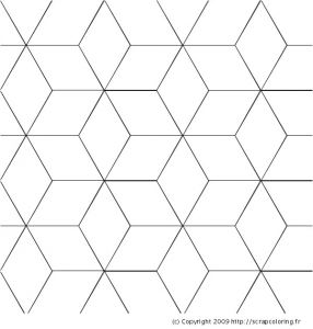 Coloriage Vasarely Coloriage Cubes Dans Le Style De Vasarely