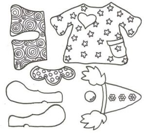 Coloriage Vetement Angélina Les Vªtements De Clown Brico Pour Enfants