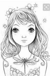 Coloriage Visage Femme 373 Best Coloriages Visages Images On Pinterest