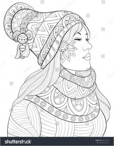 Coloriage Visage Femme 373 Best Coloriages Visages Images On Pinterest