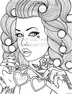 Coloriage Visage Femme Coloriage Coloriage Fille Pinterest