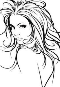 Coloriage Visage Femme Dessin De Visage De Femme Facile Recherche Google