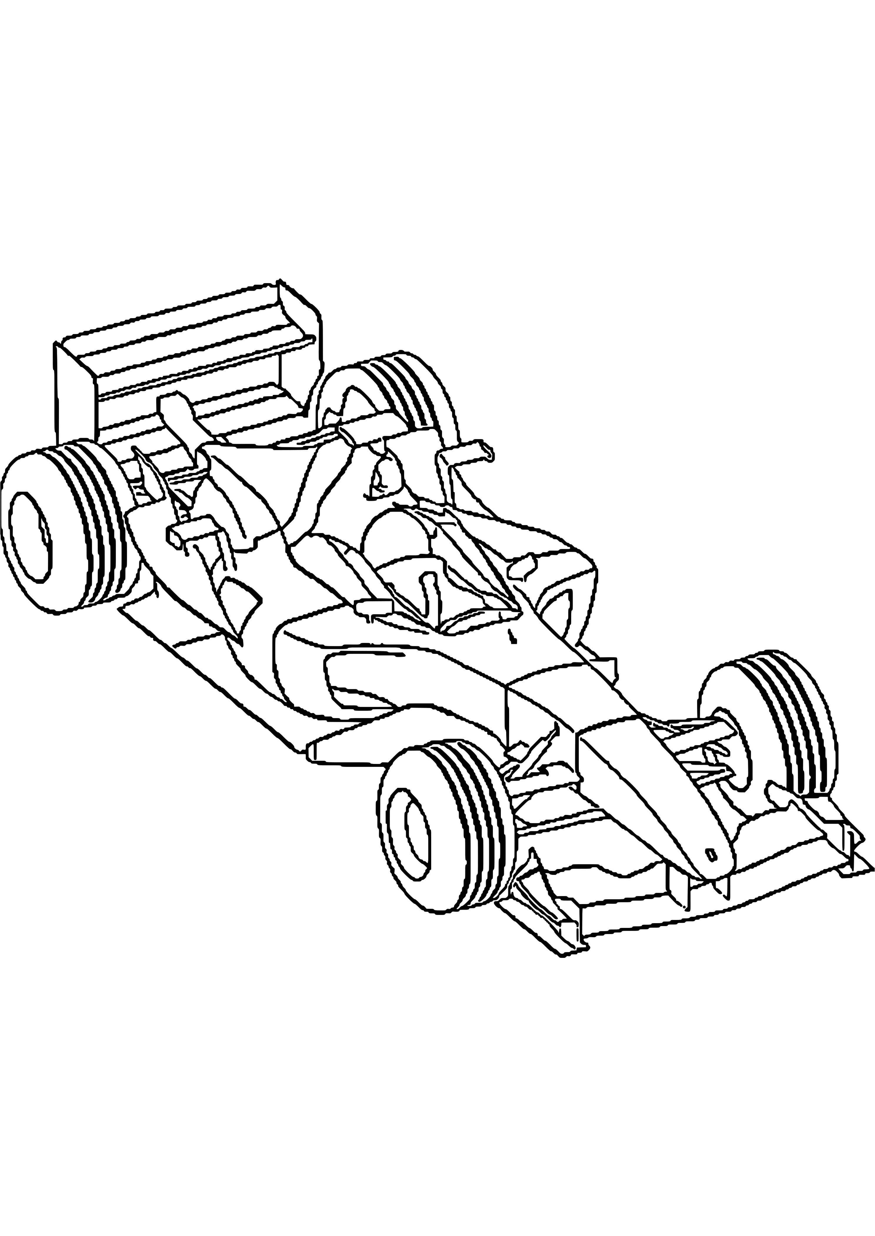 Coloriage Voiture De Course formule 1 Coloriage  Imprimer Voiture Ferrari Superbe Mod¨le Des Sports