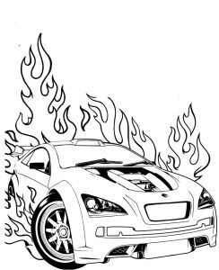 Coloriage Voiture Hot Wheels Hot Wheels Pose A Very Modern form Car Coloring Pages