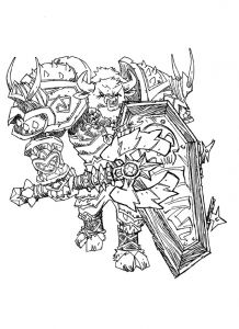 Coloriage World Of Warcraft Warcraft 4 Video Games – Printable Coloring Pages