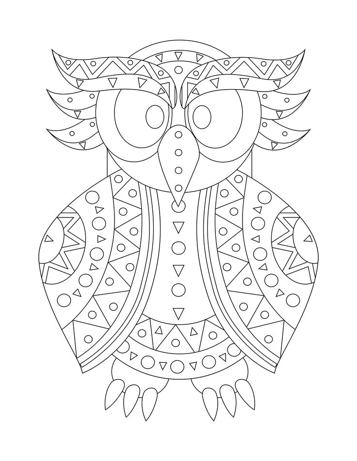 Coloriages Dragons à Imprimer 44 Best Coloriages De Hiboux Pour Adulte Owl Adult Coloring Pages