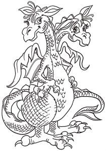 Coloriages Dragons à Imprimer Dessin Dragon Feroce