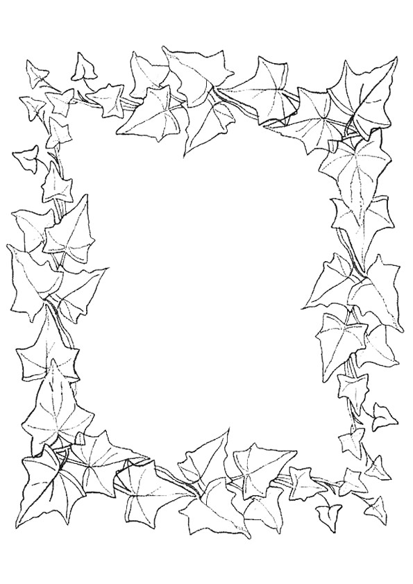 Coloriages Feuilles D Automne Coloriage Cadre Photo En Feuilles D Automne Hugolescargot