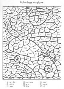 Comment Faire Un Coloriage Magique 185 Dessins De Coloriage Magique Imprimer