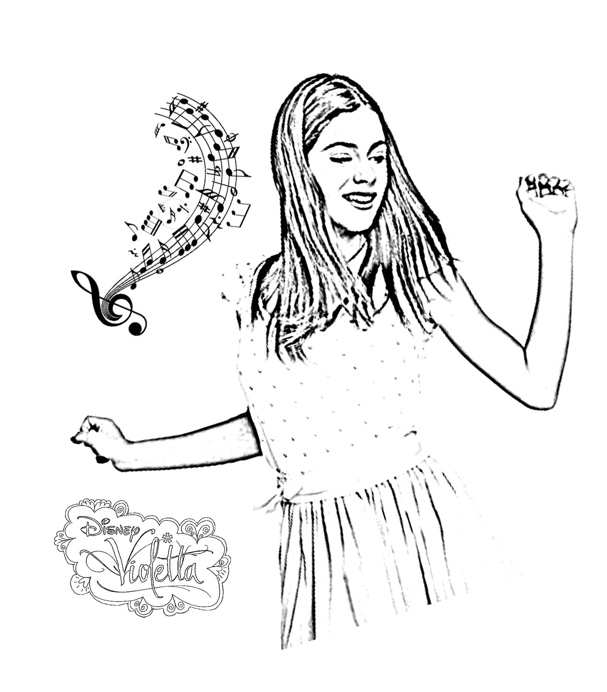 Des Coloriage De Violetta 120 Dessins De Coloriage Violetta   Imprimer