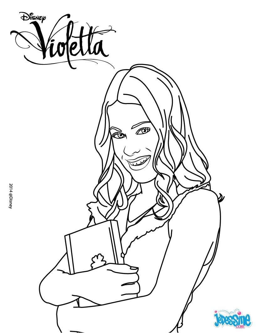 Des Coloriage De Violetta Coloriages Violetta Et son Journal Intime Fr Hellokids