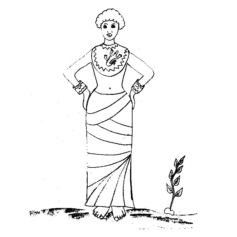 Dessin Femme Africaine Coloriage Dessins Gratuits   Colorier Coloriage Afrique   Imprimer