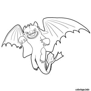 Furie Nocturne Coloriage Coloriage Dragon Furie Nocturne Dessin