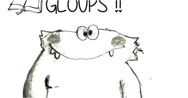 Gloups Coloriage ateliers A Coloriage Gloups ateliers Pour Les Enfants De Coloriage