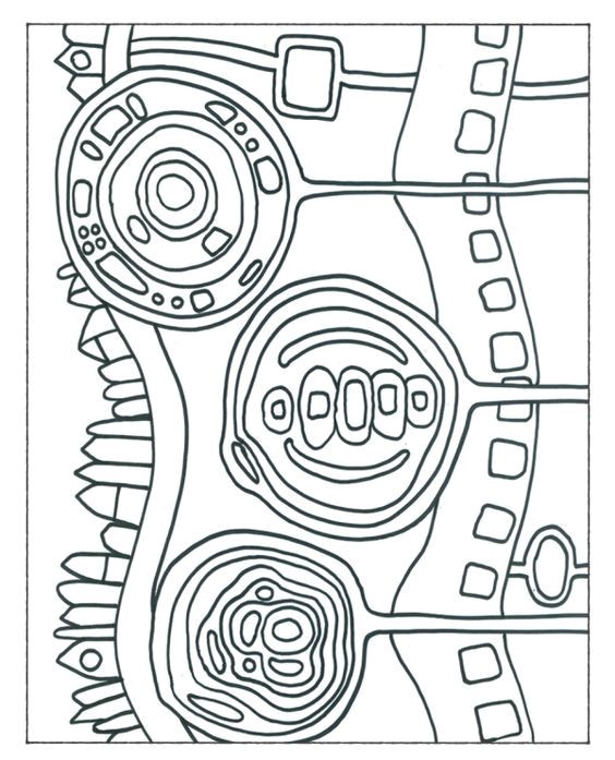 Hundertwasser Coloriage Afficher L Image D origine Friedrich Hundertwasser