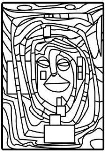 Hundertwasser Coloriage Bildergebnis Für Malvorlagen Hundertwasser Kunst