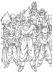 Jeux De Coloriage De Dragon Ball Z Coloriage Dragon Ball Z Gt
