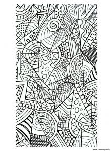 Jeux De Coloriage Gratuit Pour Adulte Coloriage formes Geometriques Harmonieuses Dessin