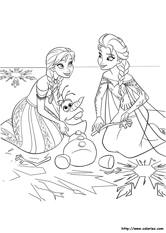 Jeux De Coloriage La Reine Des Neiges En Ligne Coloriage Olaf Reine Des Neiges