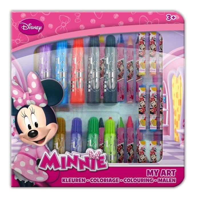 Kit Coloriage Pas Cher Minnie Malette De Coloriage Transparente "my Art" Achat Vente