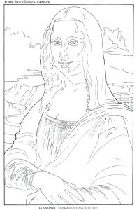 La Joconde Coloriage Coloriage Joconde A Imprimer Coloriages Tableaux De Maartre Laconard