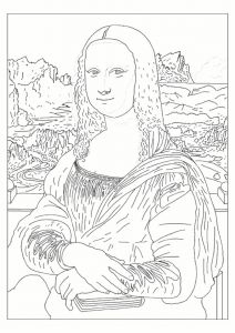 La Joconde Coloriage Coloriage Peinture La Joconde Con La Joconde Dessin Colorier Download