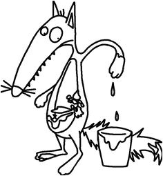 Le Loup Qui Voulait Changer De Couleur Coloriage Le Loup Suite Gar 1 Pinterest