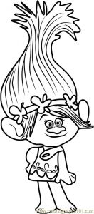 Leo Et Popi Coloriage Princess Poppy From Trolls Coloring Page