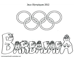 Les Anneaux Olympiques Coloriage Coloriage Anneaux Olympiques Simple Dessin Gratuit A Imprimer