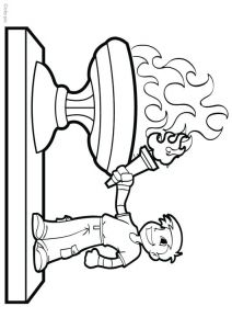 Les Anneaux Olympiques Coloriage Coloriage Anneaux Olympiques Simple Dessin Gratuit A Imprimer
