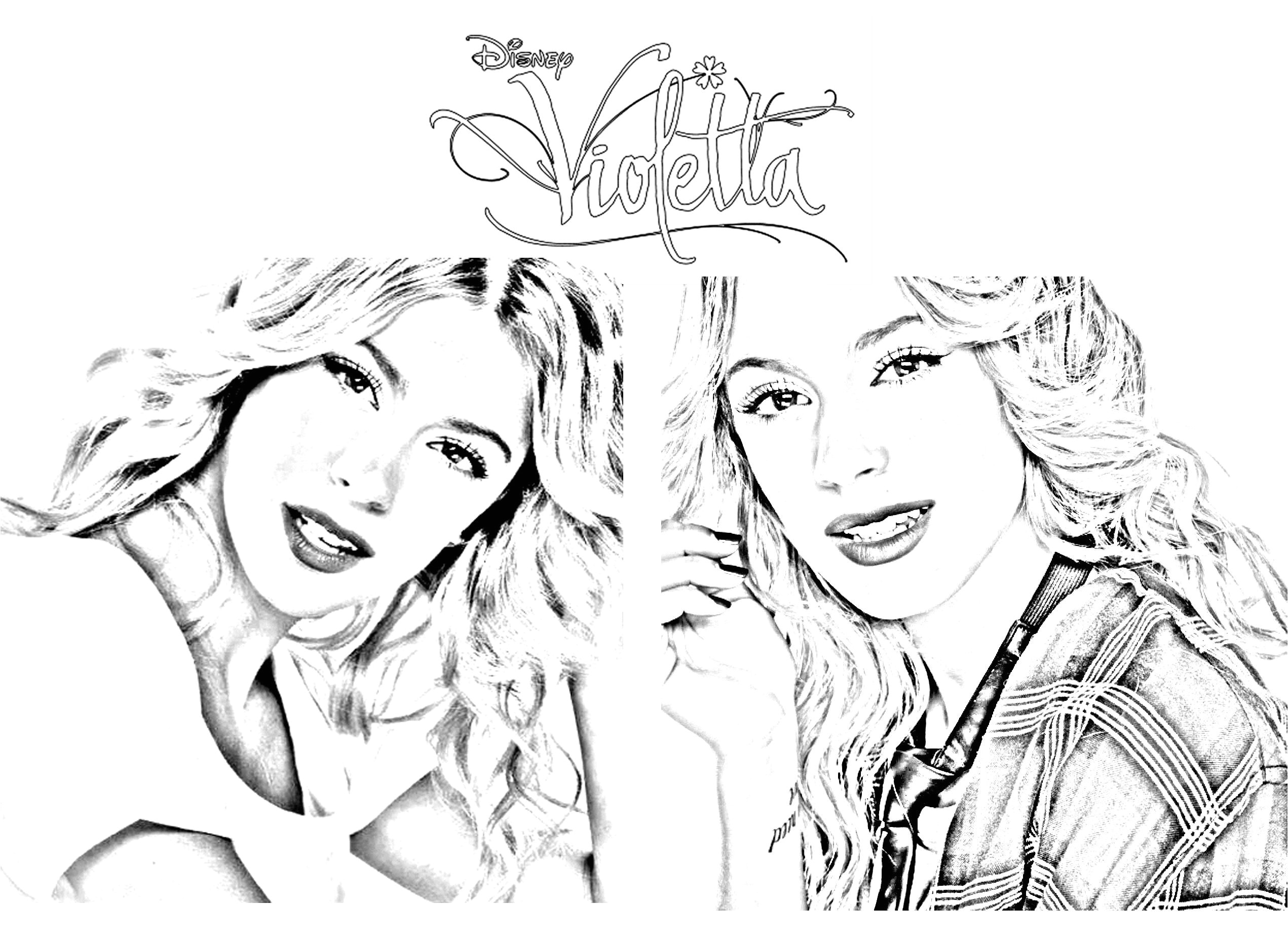 Les Coloriages De Violetta Pour Imprimer Ce Coloriage Gratuit Coloriage Violetta Saison 3