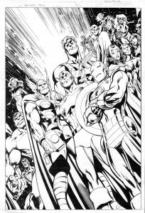 Livre Coloriage Marvel Avengers Art by Alan Davis Superheroes