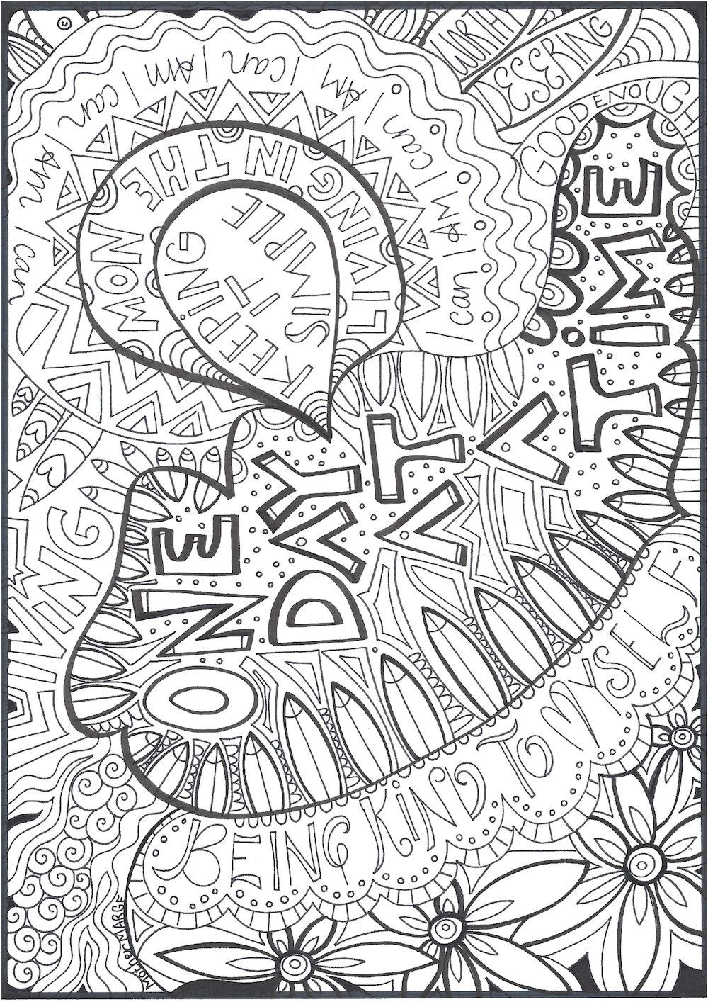 Livres De Coloriages Pour Adultes E Day at A Time Coloring Page Adult Coloring Page