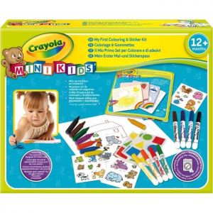 Mon 1er Coffret De Coloriage Et Gommettes Mini Kids Crayola Mini Kids Mon Premier Coffret De Coloriage Et De Gommettes