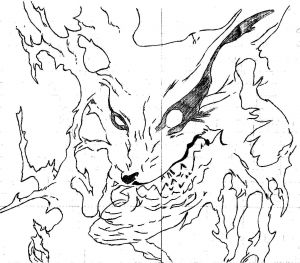 Naruto Kyubi Coloriage Coloriage  Imprimer Naruto Kyubi Dernier Mod¨le Jeux De Coloriage